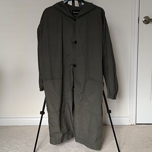 Stradivarius Green Light Hooded Jacket